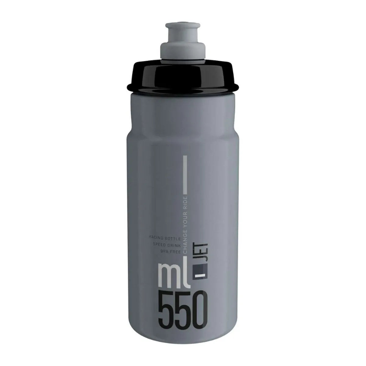 ELITE JET BIDON 550ML - GREY/BLACK