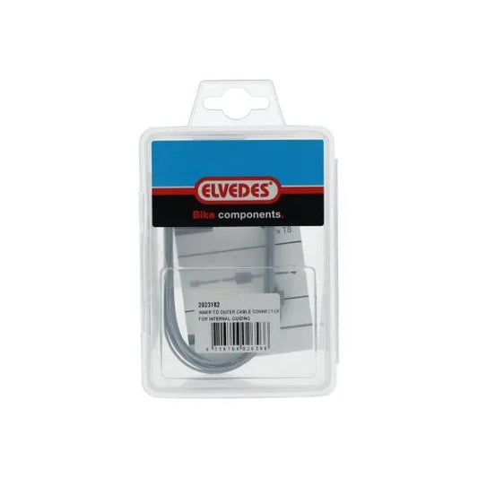 ELVEDES Inner To Outer Cable Connector For Iternal Guiding - Silver
