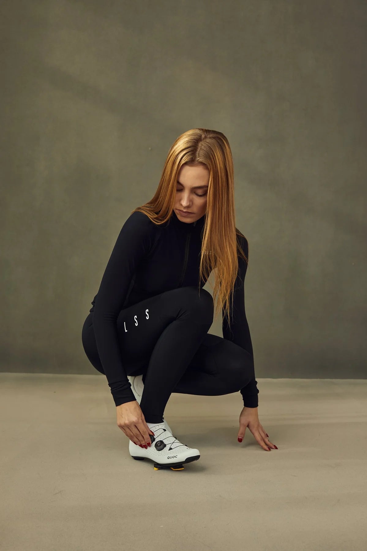 NDLSS Dames Thermal Lange fietsbroek - Forest Green