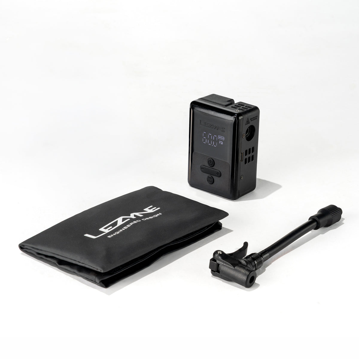 LEZYNE E-DRIVE ELECTRIC PUMP - SATIN Negre