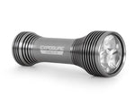 ExposureLights Diablo MK15 USBC Tap Technology Light with Helmet and Handlebar Mount - Gun Metal Black