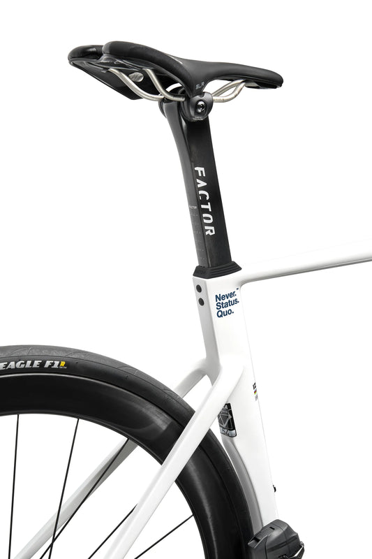 FACTOR Monza Black Inc Wheels 450 Road Bike - Pearl White