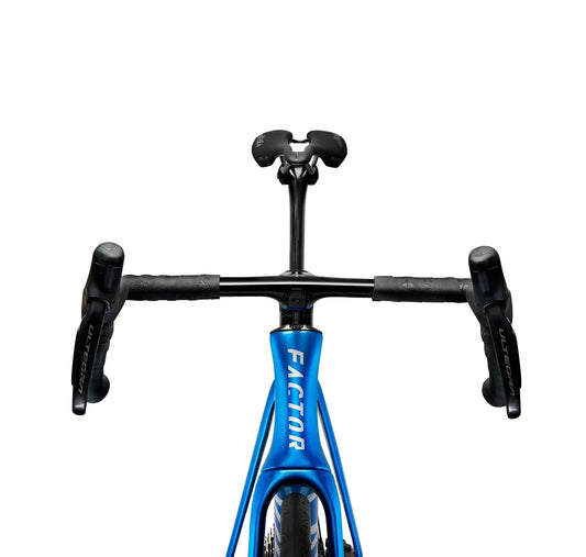 FACTOR Monza Black Inc Wheels 450 Road Bike - Solar Blue