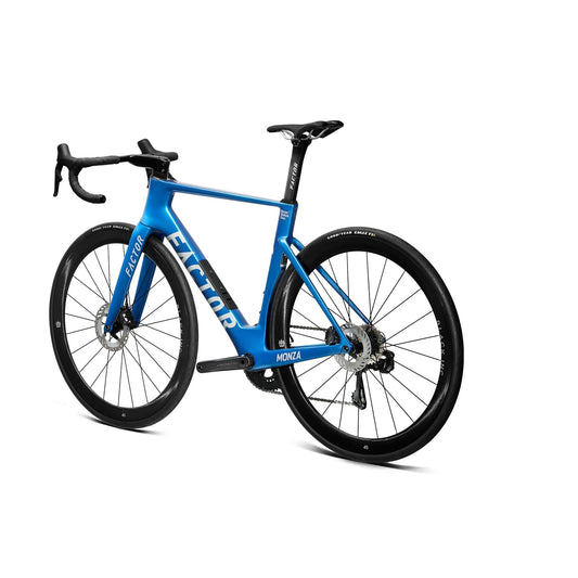 FACTOR Monza Black Inc Wheels 450 Road Bike - Solar Blue