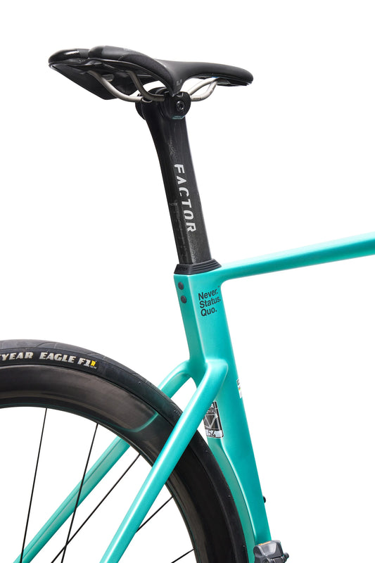 FACTOR Monza Black Inc Wheels 450 Road Bike - Steel Green