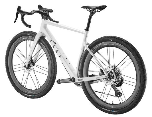 FARA Gr4 Gravel Frameset with Modular Cockpit - Arctic White
