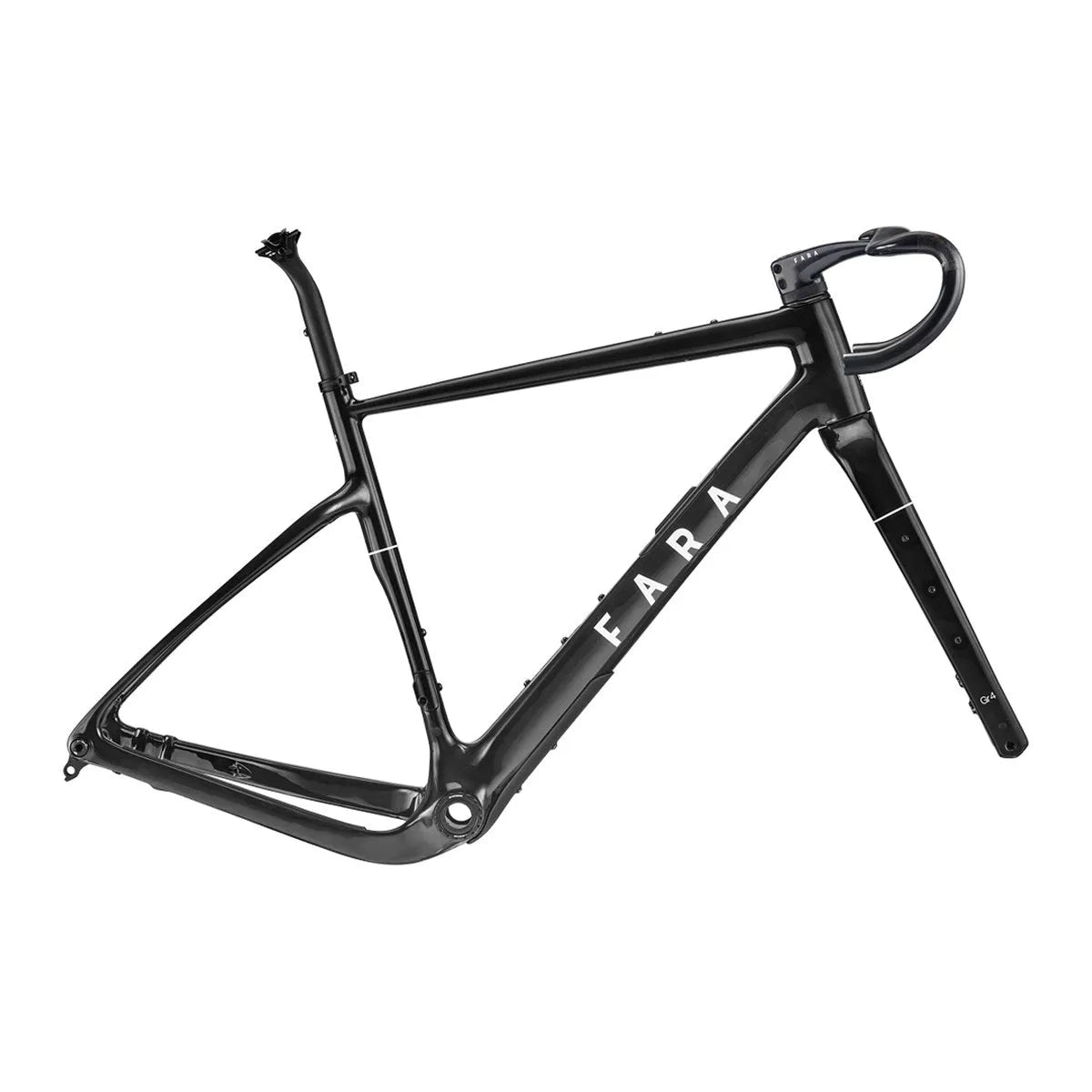FARA Gr4 Gravel Frameset with Modular Cockpit - Racing Black