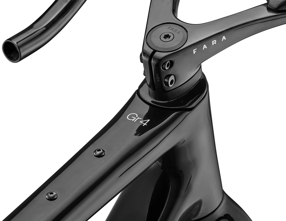 FARA Gr4 Gravel Frameset with Modular Cockpit - Racing Black