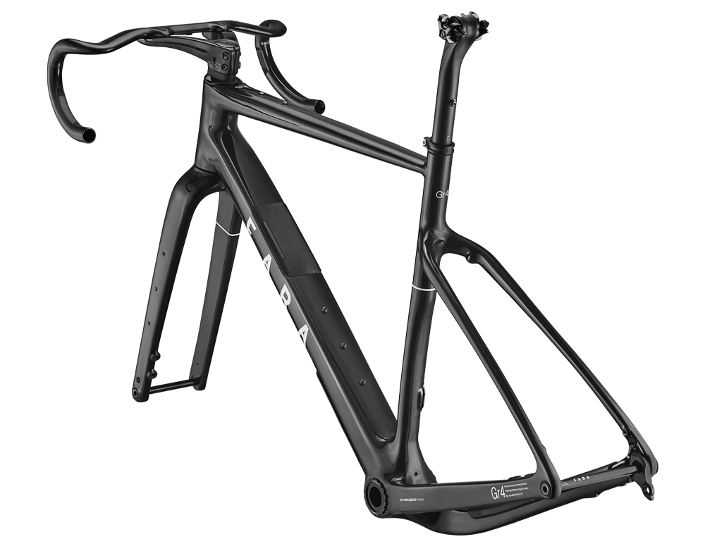 FARA Gr4 Gravel Frameset with Modular Cockpit - Racing Black