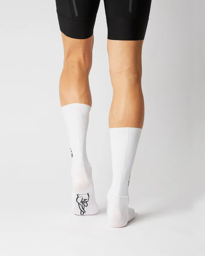 FINGERSCROSSED Socks Aero - White Iconic Hell Yeah