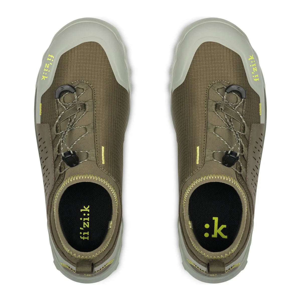 FIZIK TERRA ERGOLACE 2 GRAVEL SHOES - FOREST GREEN/CARAMEL