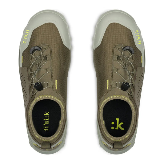 FIZIK TERRA ERGOLACE 2 GRAVEL SHOES - FOREST GREEN/CARAMEL