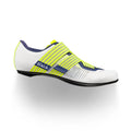 FIZIK Vento Powerstrap Aeroweave Movistar Road Cycling Shoes - Yellow Fluo/White