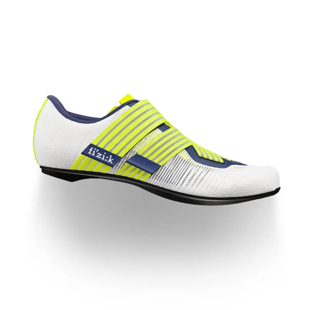 fizik fahrradschuhe Vento Powerstrap Aeroweave Movistar Rennradschuhe - Yellow Fluo/Weiß | Velodrom Cycling Store ALL LIGHTS - E-BIKE LIGHTS Size:20