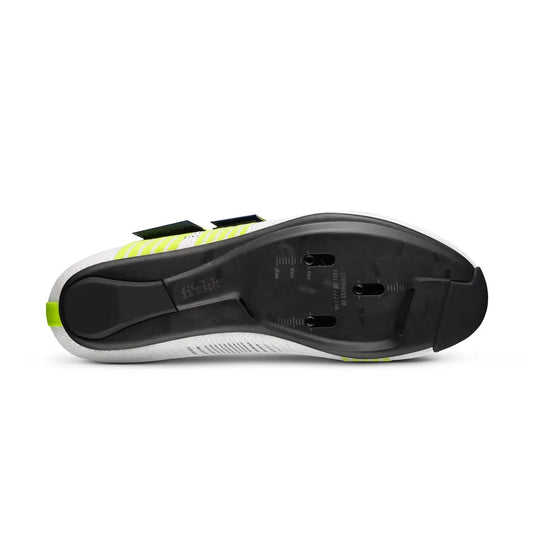 FIZIK Vento Powerstrap Aeroweave Movistar Road Cycling Shoes - Yellow Fluo/White
