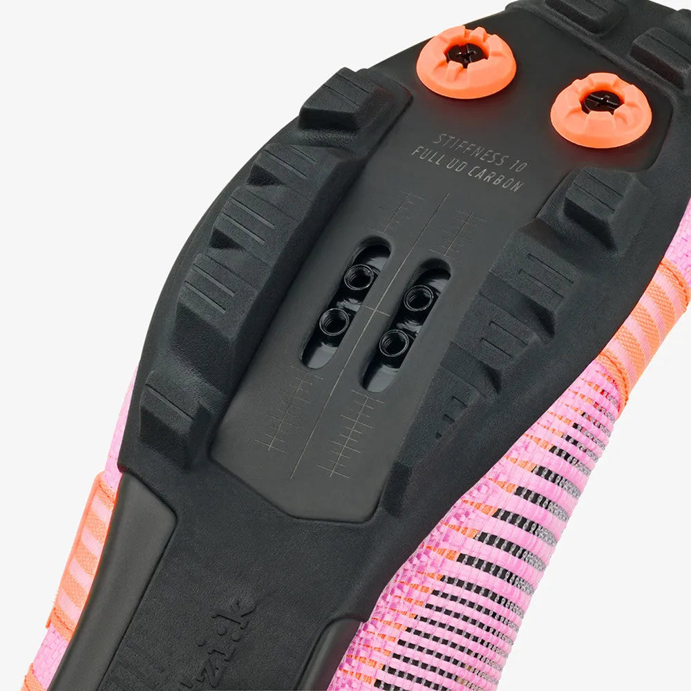 FIZIK Vento Powerstrap Aeroweave X Road Cycling Shoes - Coral / Orange