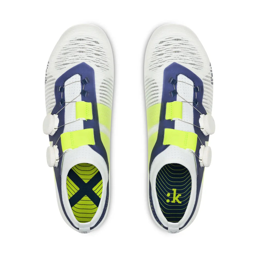 FIZIK Vento Vega Carbon Road Shoes - Yellow Fluo/White