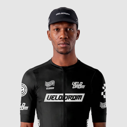 VELODROM Raceday Cycling Cap - Black/White