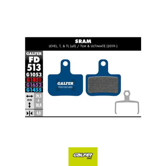 GALFER Road Brake Pad Sram Level, T, TL - Blue