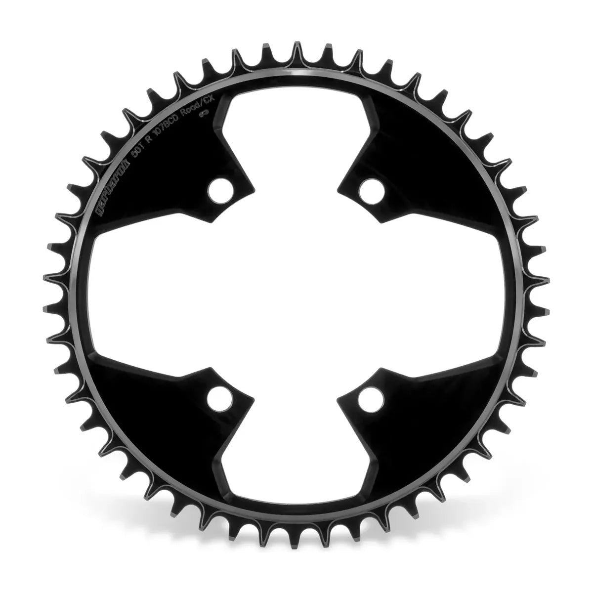 GARBARUK 107 BCD Chainring for SRAM AXS, Round - Black