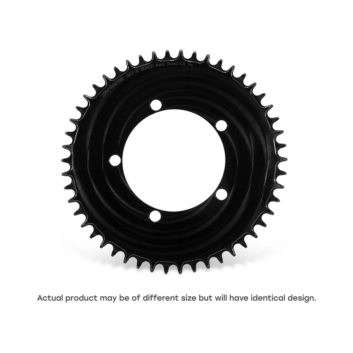 GARBARUK 110 BCD 5-Bolt Aero Chainring, Round - Black