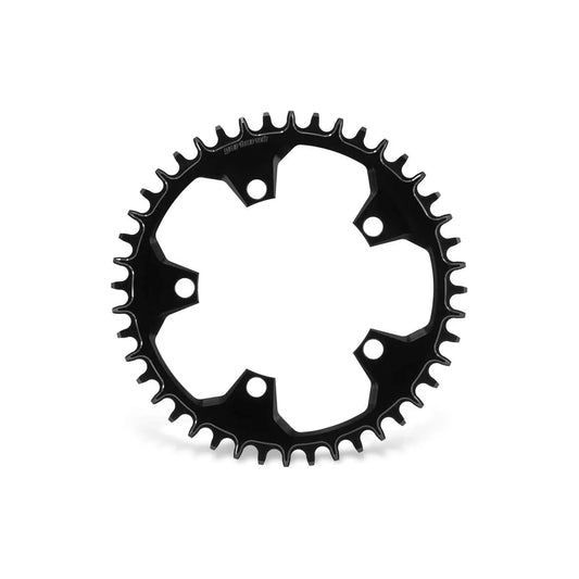 GARBARUK 110 BCD 5-Bolt Chainring, Round - Black