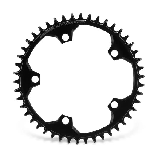 GARBARUK 130 BCD 5-Bolt Chainring, Round - Black