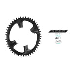 GARBARUK Chainring for Shimano Dura-Ace 9100, Oval - Black