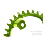 GARBARUK Chainring for Shimano GRX, Oval - Green
