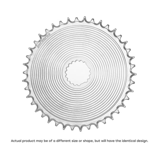 GARBARUK DM Aero Chainring for Garbaruk Crankset, Oval - Silver