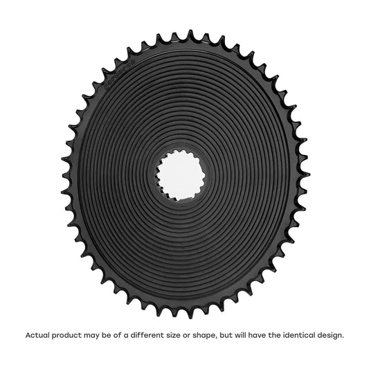 GARBARUK DM Aero Chainring for Garbaruk Crankset, Oval - Black