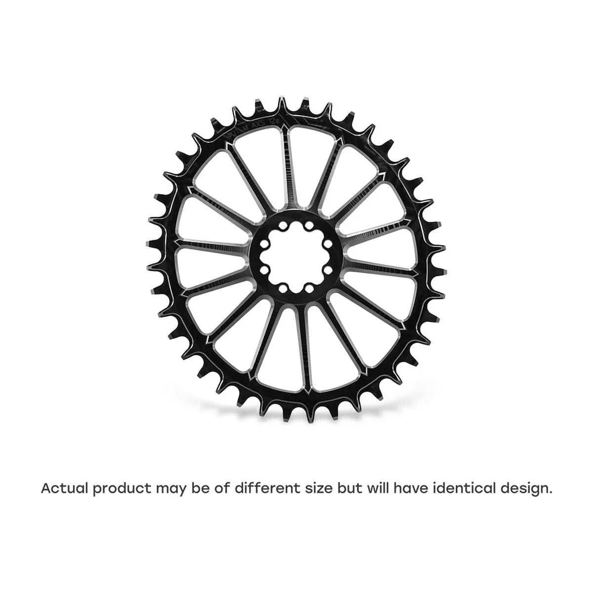 GARBARUK DM Road Chainring for SRAM 8-Bolt, Oval - Black