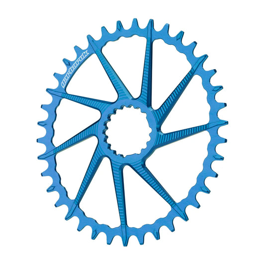 GARBARUK DM Road/Gravel Chainring for Garbaruk Crankset, Oval - Blue
