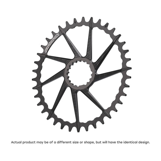 GARBARUK DM Road/Gravel Chainring for Garbaruk Crankset, Oval - Black