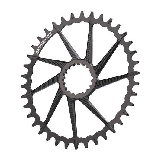 GARBARUK DM Road/Gravel Chainring for Garbaruk Crankset, Oval - Black