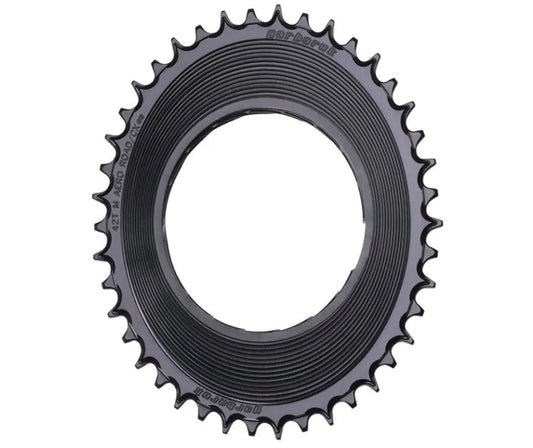 GARBARUK Road Thread Mount Chainring for RED XPLR AXS Power Meter Oval Spider Mount - Black