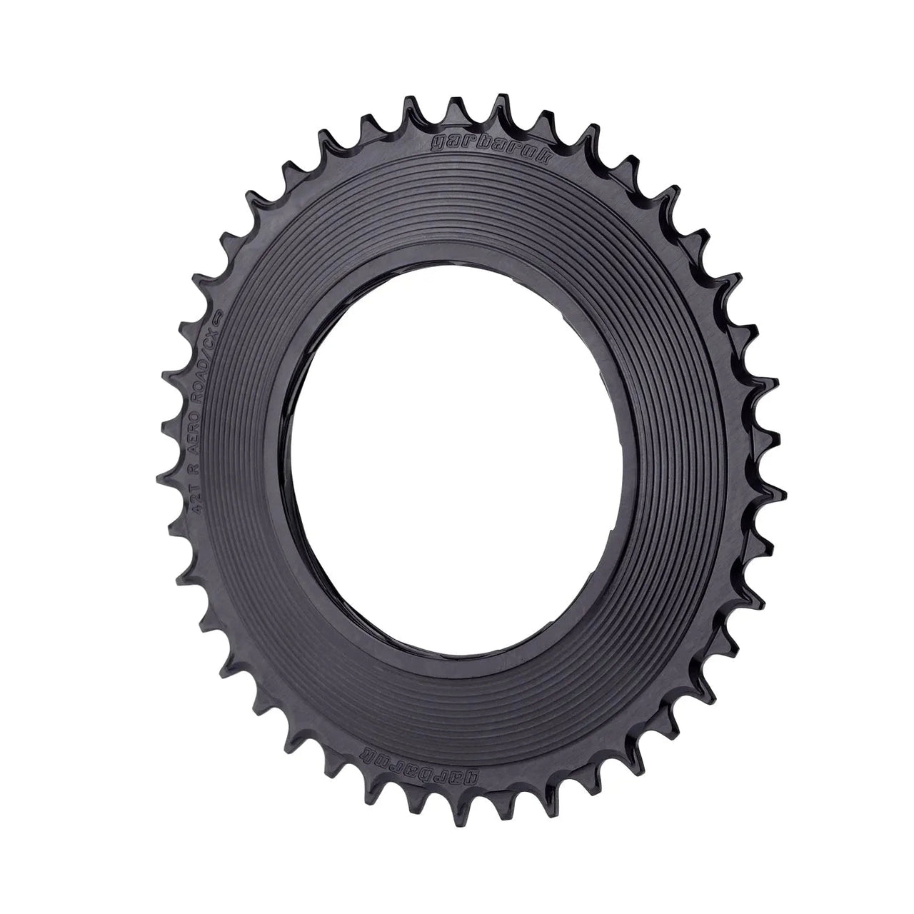 GARBARUK Thread Mount Road Chainring For Red XPLR AXS Power Meter, Round, 44 T - Black