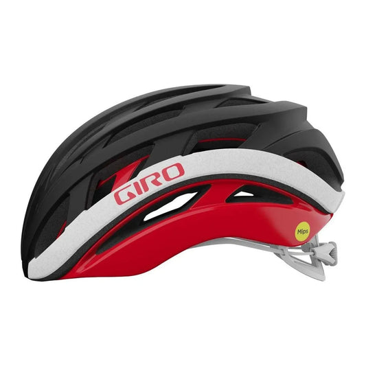 GIRO Helios Spherical MIPS Cycling Helmet - Matte Black/Red