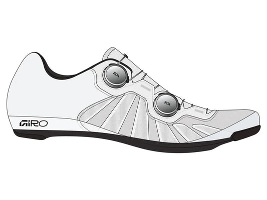 GIRO IMPERIAL II AS Road Cycling Shoes - White