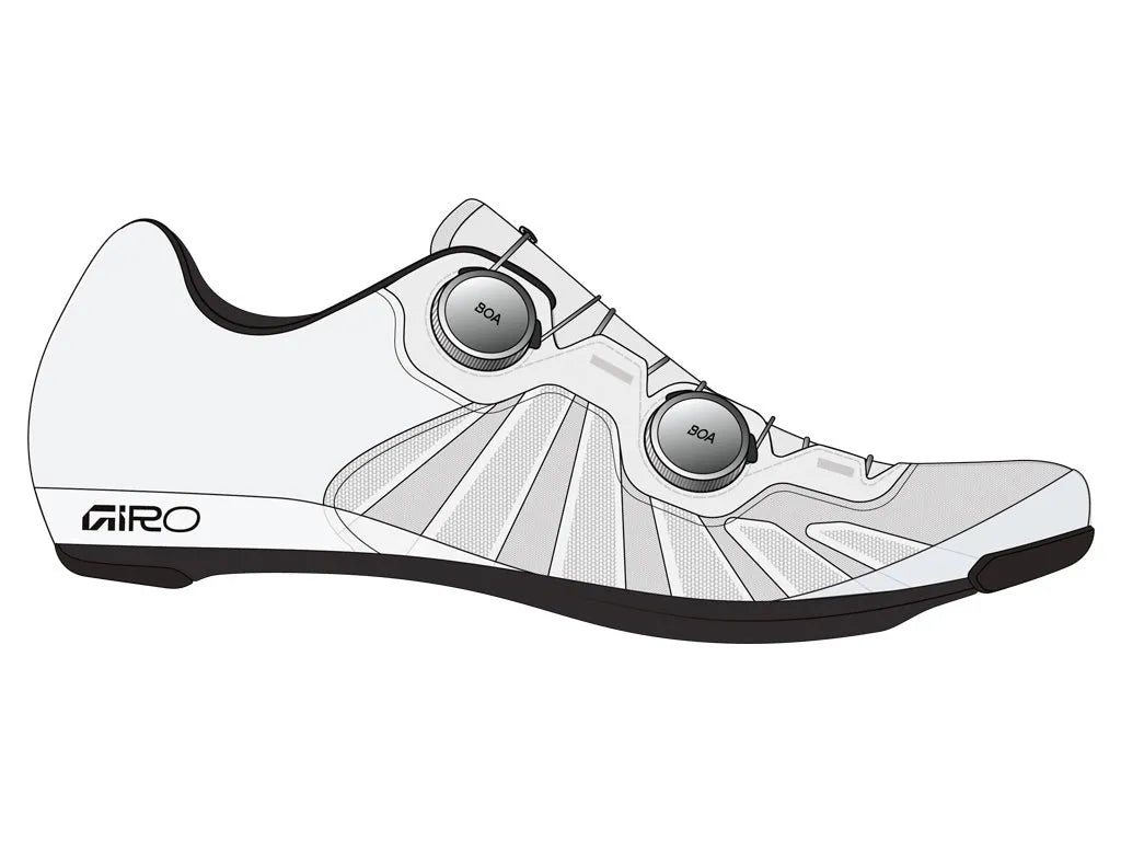 GIRO IMPERIAL II AS Road Cycling Shoes - White