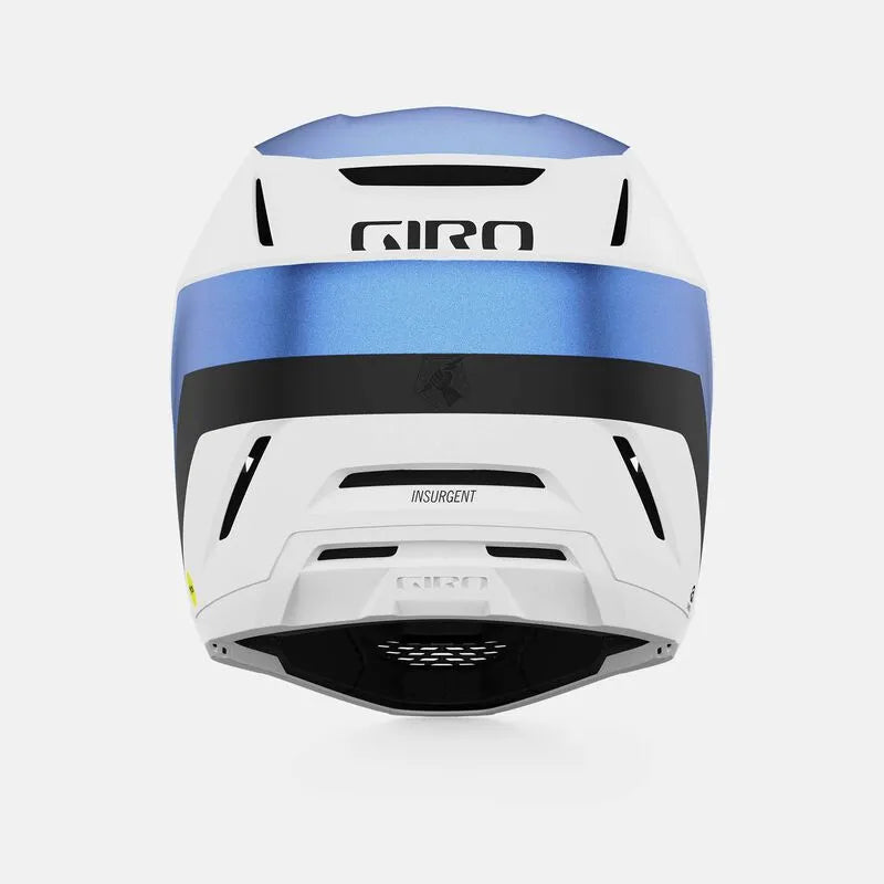 GIRO INSURGENT SPHERICAL Cycling Helmet - MATTE WHITE/ANODIZED BLUE