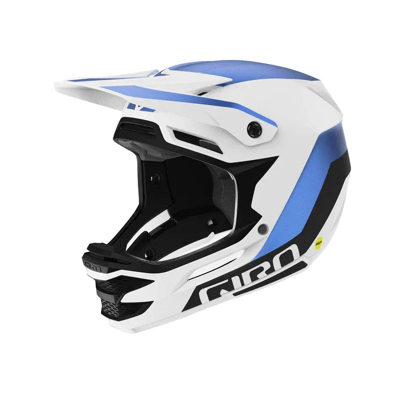 GIRO INSURGENT SPHERICAL Cycling Helmet - MATTE WHITE/ANODIZED BLUE