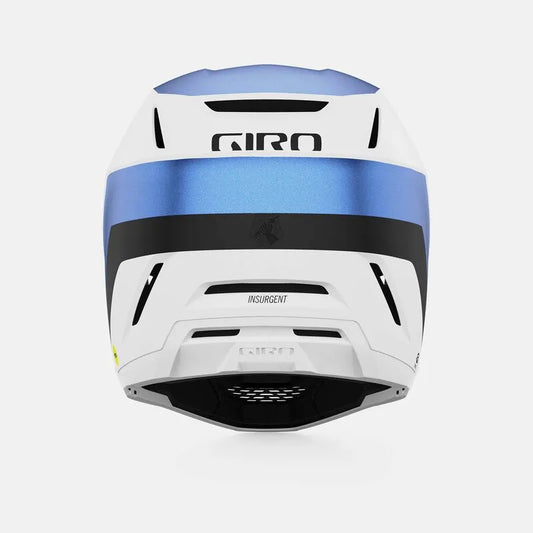 GIRO INSURGENT SPHERICAL Cycling Helmet - MATTE WHITE/ANODIZED BLUE