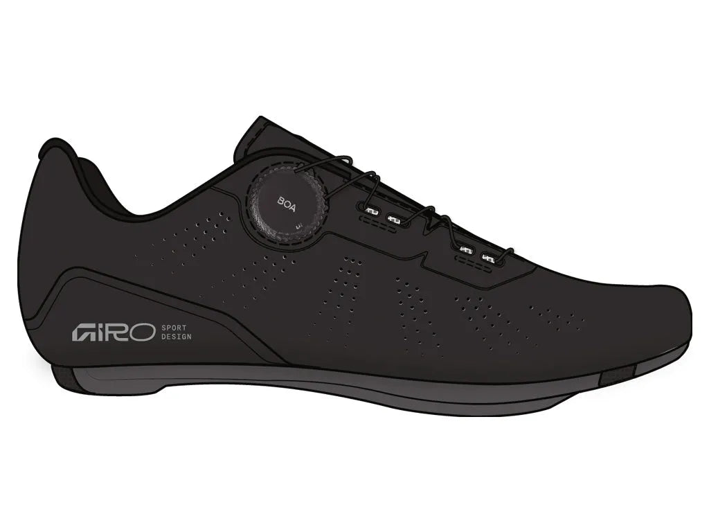 GIRO ZAPATILLA CADET II Cycling Shoes - BLACK