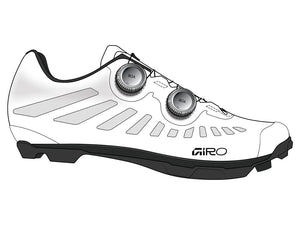 GIRO ZAPATILLA GRITTER Cycling Shoes - WHITE