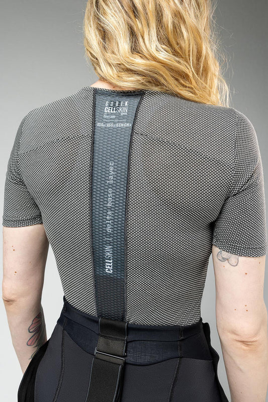 GOBIK CELL SKIN WOMEN SHORT SLEEVE BASELAYER - GREYBLACK