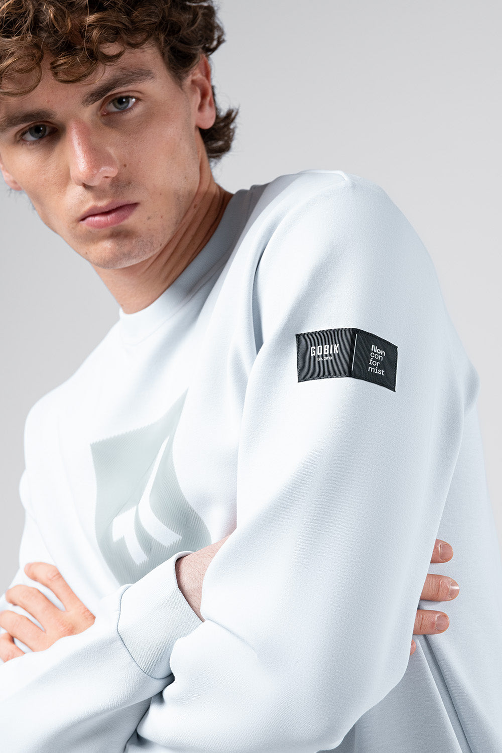 GOBIK HOVER UNISEX SWEATSHIRT - PEARL BLUE