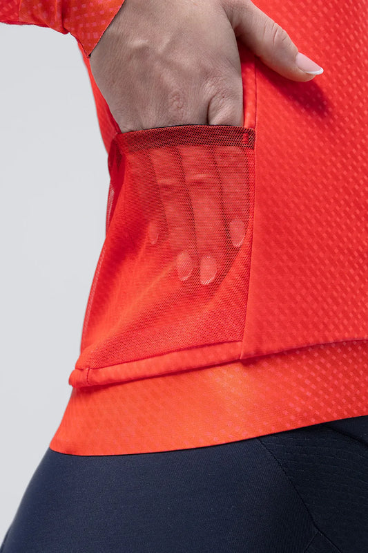 GOBIK Hyder Women Long Sleeve Jersey - Vermilion