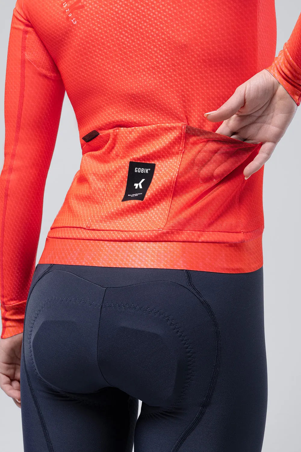 GOBIK Hyder Women Long Sleeve Jersey - Vermilion