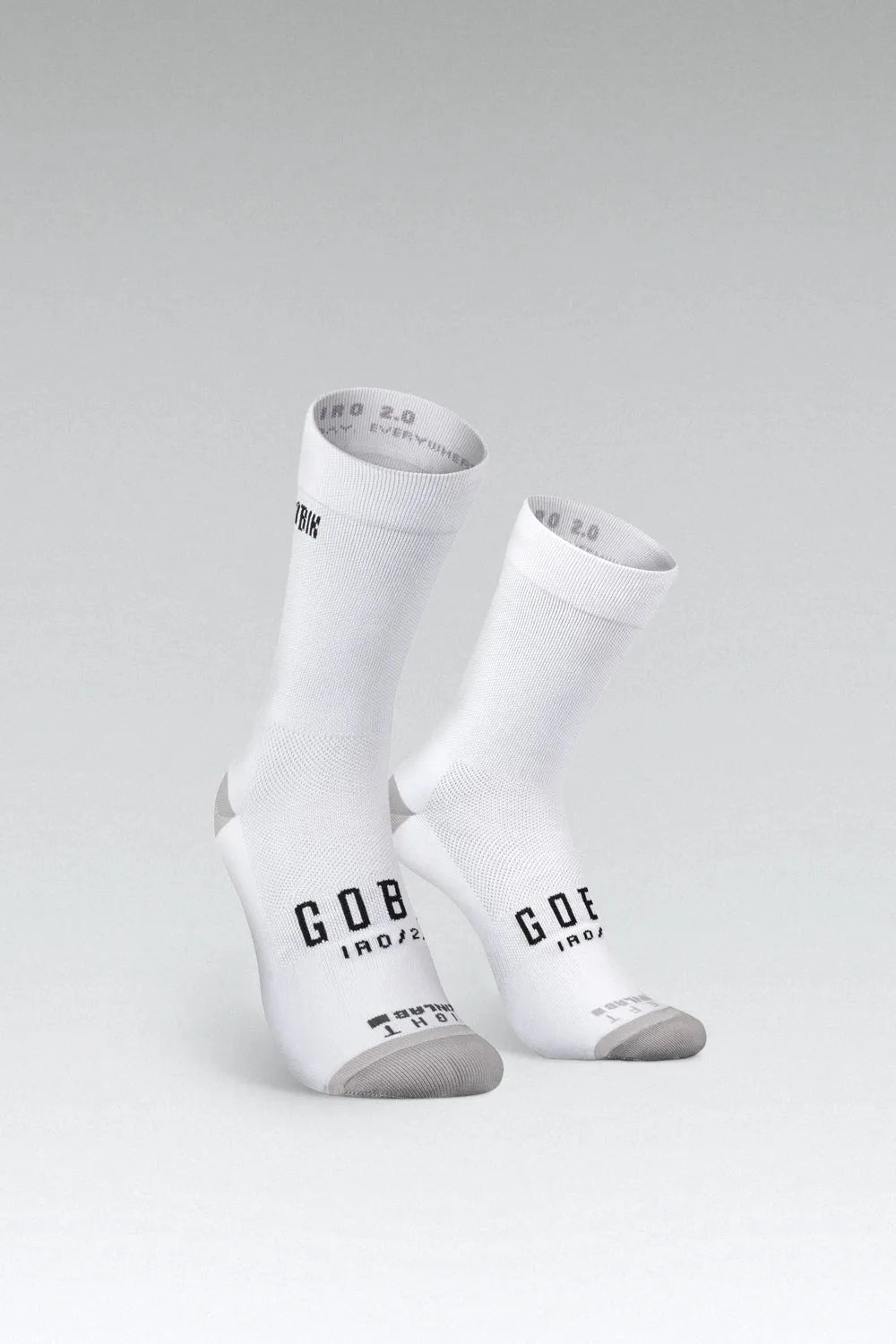 GOBIK IRO 2.0 UNISEX SOCKS - WHITE LOGO